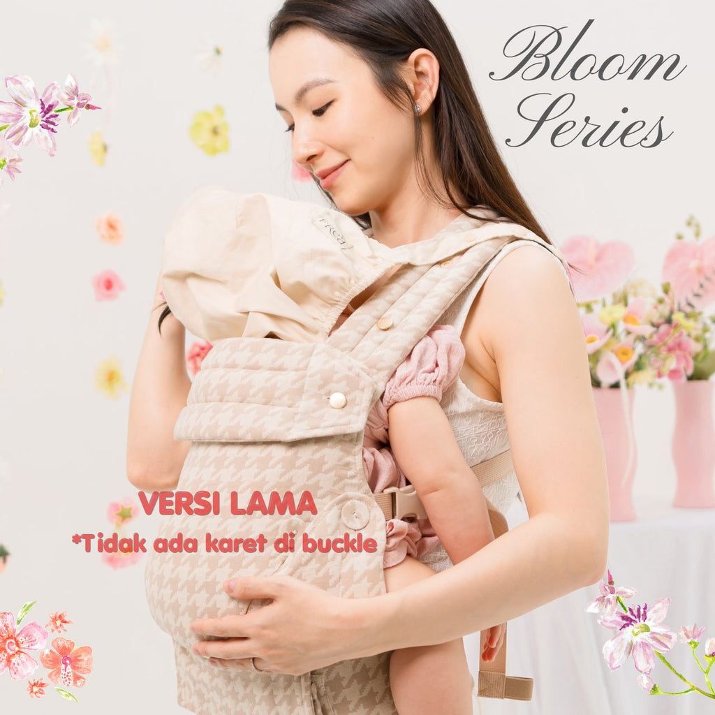 FREA BLOOM Baby Carrier - Gendongan Bayi Premium M-Shape SSC FREE PENUTUP KEPALA