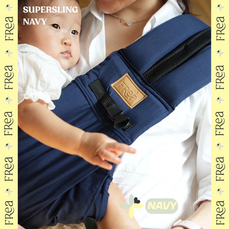 FREA INSTANT SUPER SLING  - Gendongan Bayi Premium M Shape Geos Baby Pouch Newborn Toddler All Size