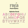FREA PATCH Initial Alphabet Flower iron patch