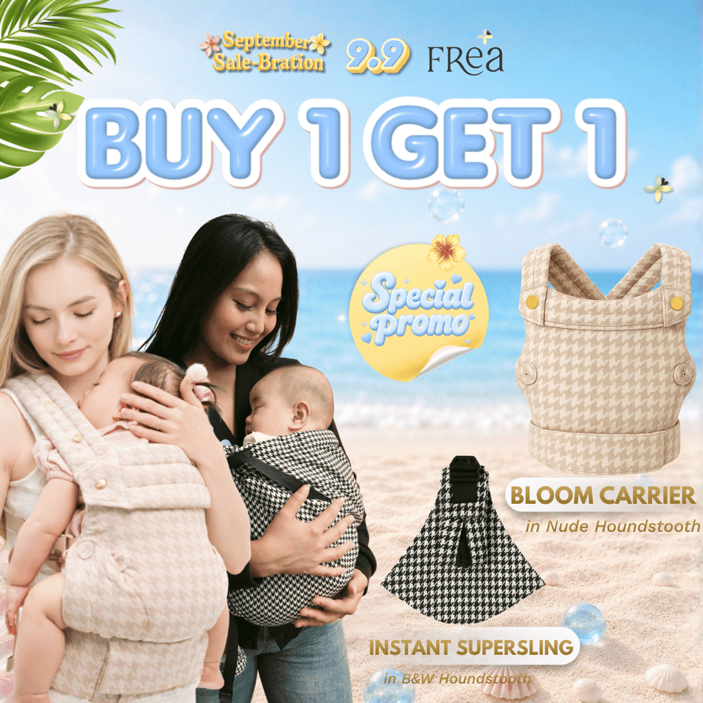 FREA [BUY 1 GET 1] 1 BLOOM NUDE SSC + 1 Instan SuperSling Gendongan Baby Carrier