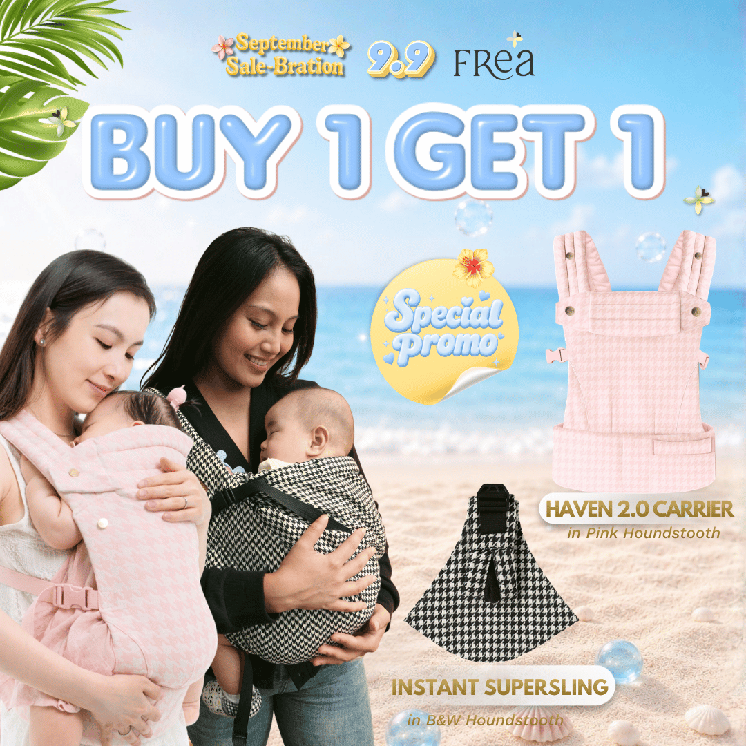 FREA [BUY 1 GET 1] 1 HAVEN PINK SSC + 1 Instan SuperSling Gendongan Baby Carrier