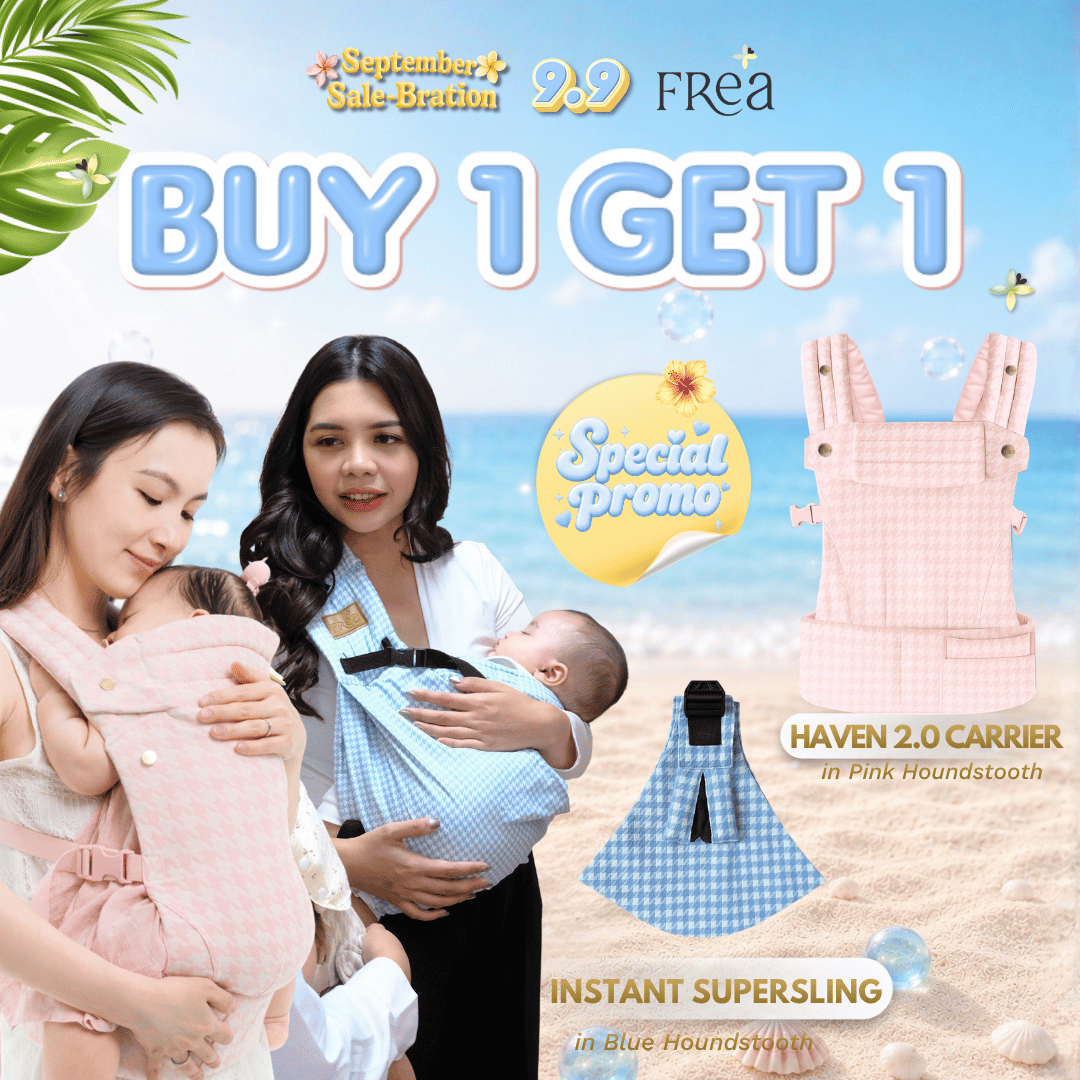 FREA [BUY 1 GET 1] 1 HAVEN PINK SSC + 1 Instan SuperSling Gendongan Baby Carrier