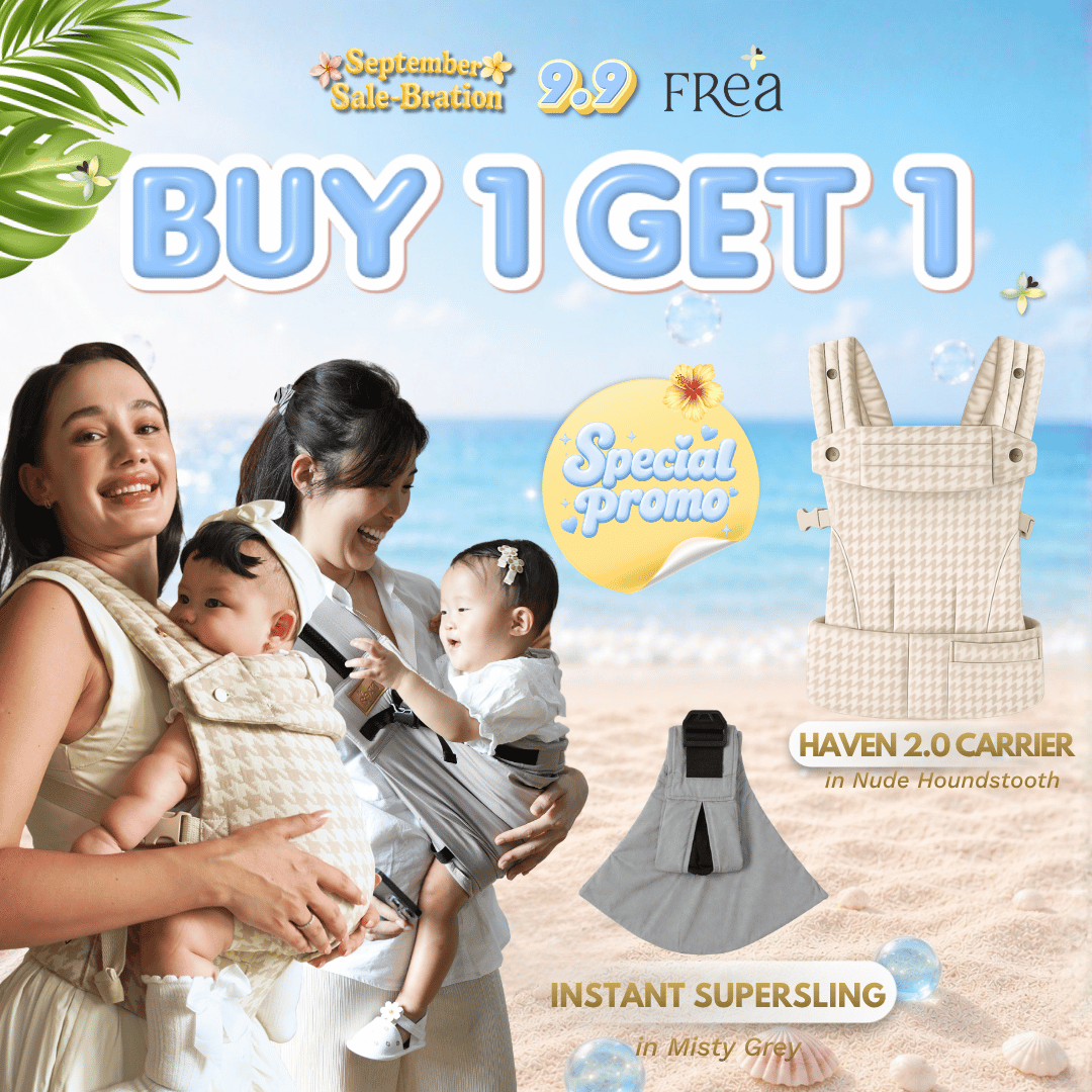 FREA [BUY 1 GET 1] 1 HAVEN NUDE SSC + 1 Instan SuperSling Gendongan Baby Carrier