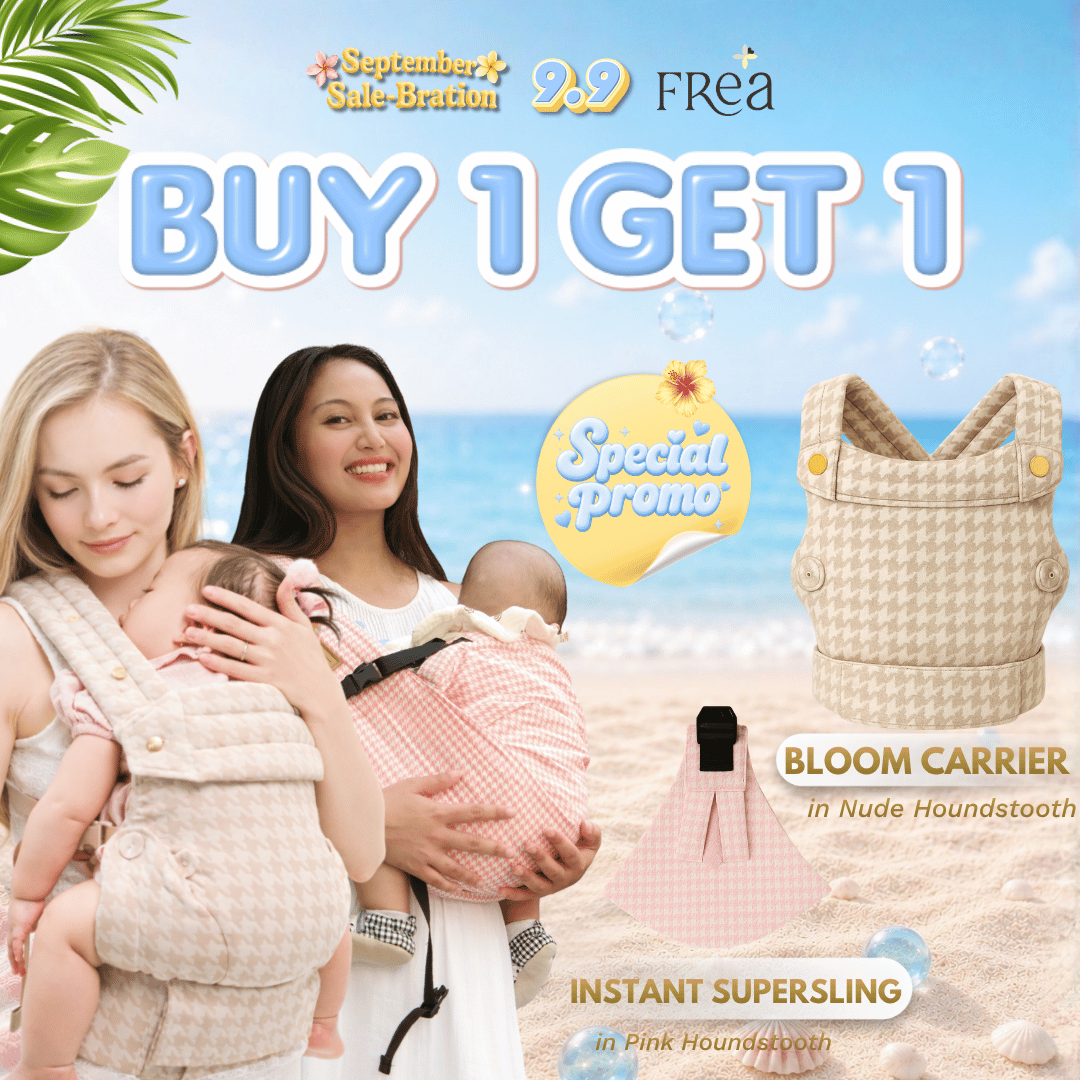 FREA [BUY 1 GET 1] 1 BLOOM NUDE SSC + 1 Instan SuperSling Gendongan Baby Carrier