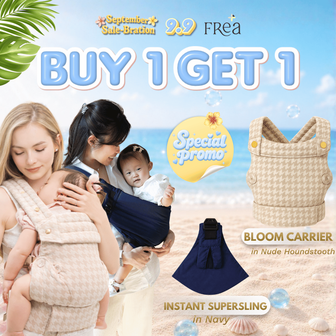 FREA [BUY 1 GET 1] 1 BLOOM NUDE SSC + 1 Instan SuperSling Gendongan Baby Carrier
