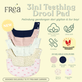 FREA BABY Teething Pad Bayi Premium – Pelindung Gigitan Gendongan | Ultra Lembut, aman, estetik