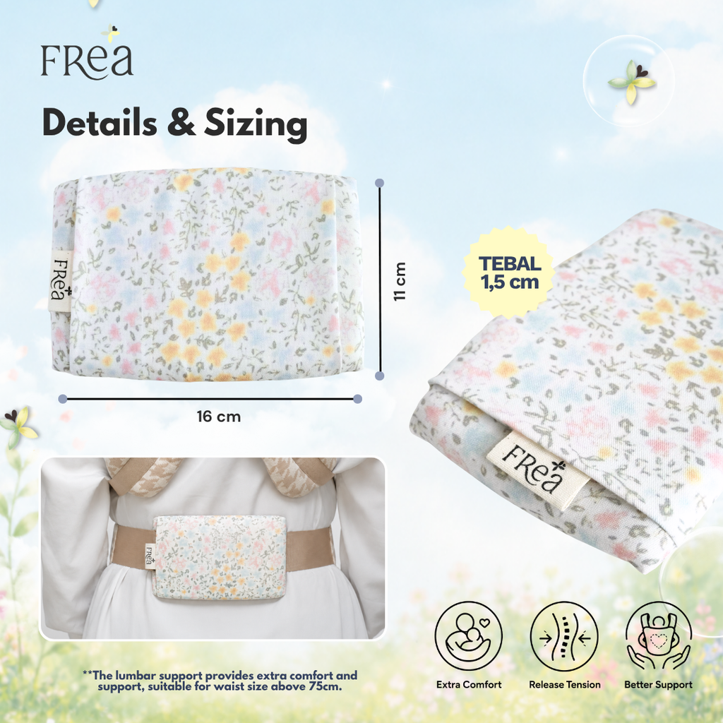 FREA Lumbar Support Baby Carrier | Aksesori Gendongan Bayi Ergonomis